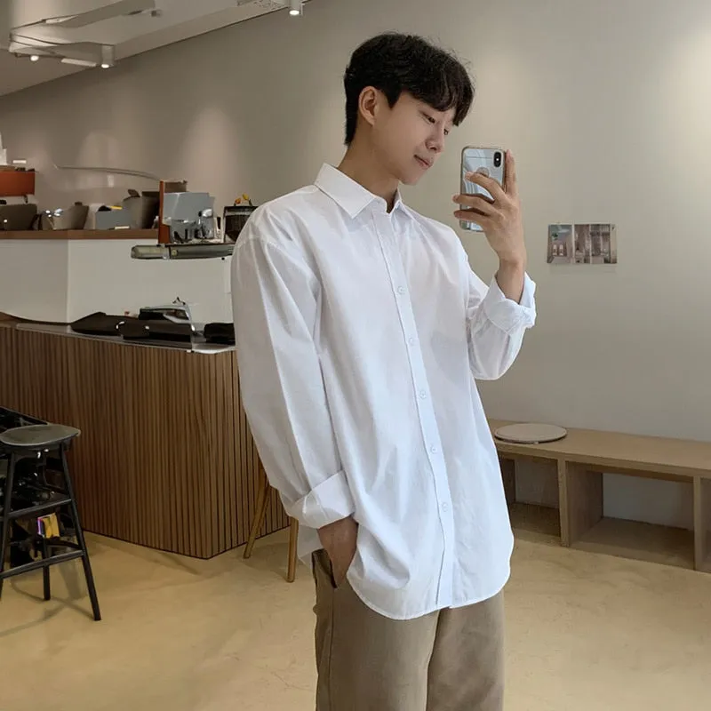 [Korean Style] 3 Colors Long Sleeved Shirts