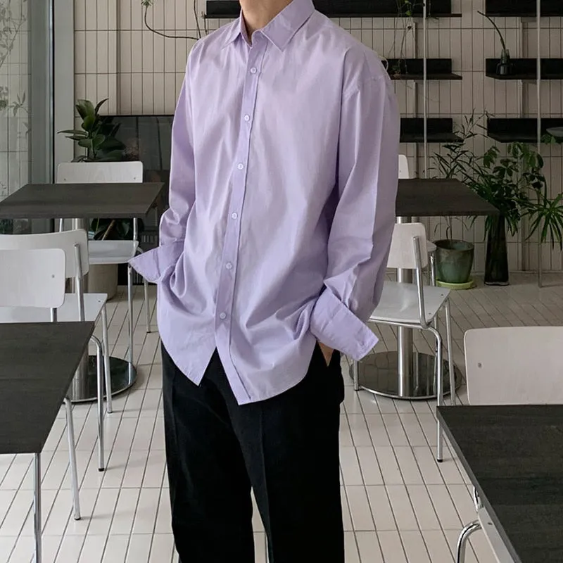 [Korean Style] 3 Colors Long Sleeved Shirts