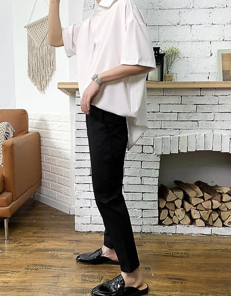 [Korean Style] 3 Colors Poly Casual Shirts