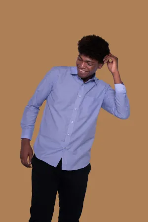 Light Blue Formal Shirt for Men (GBMFRML9002F)