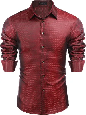 Luxury Shiny Button Down Shirts (US Only)