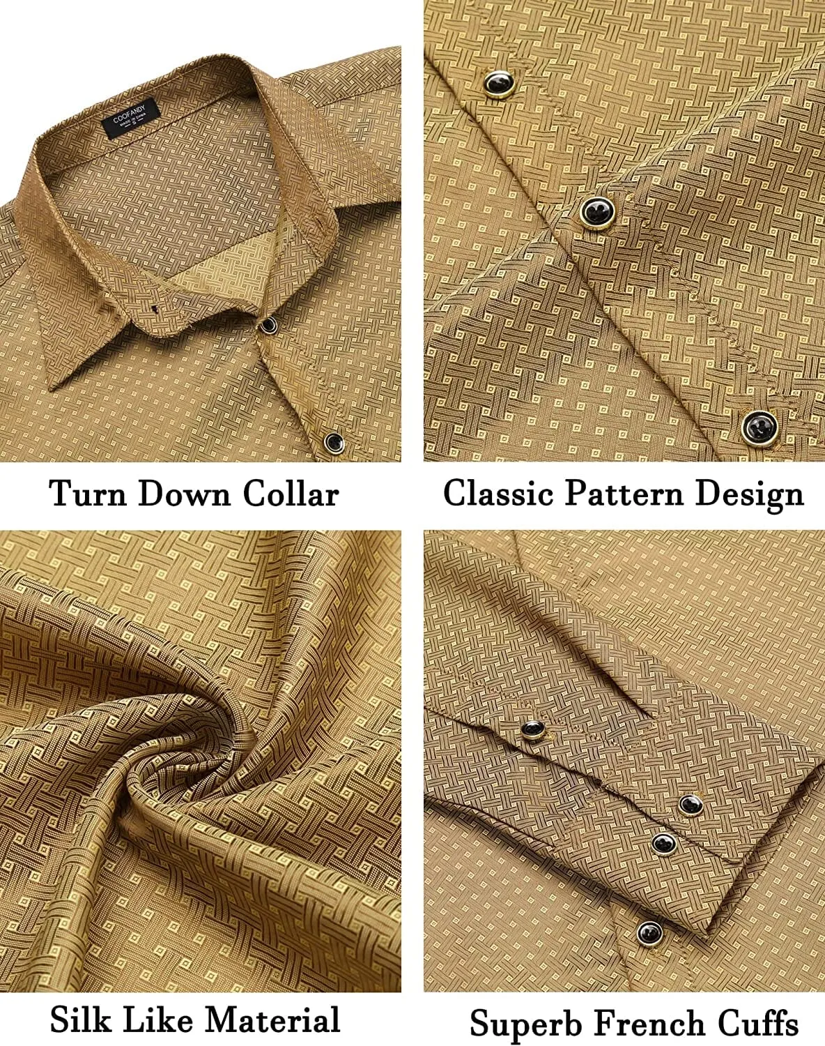 Luxury Shiny Button Down Shirts (US Only)