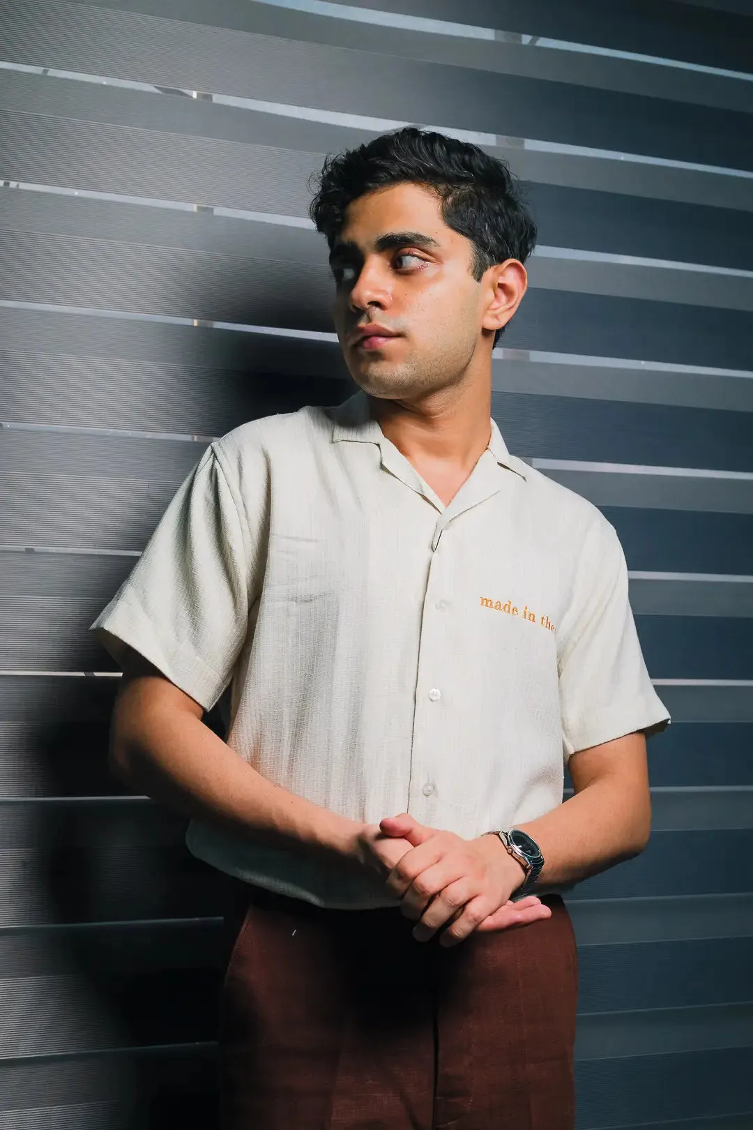 Made in the 90s Embroidered Linen Shirt