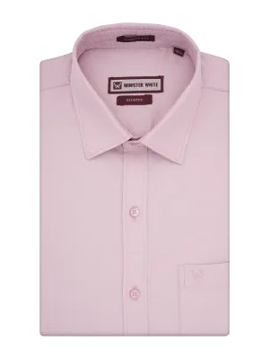 Mens Premium Poly Cotton Regular Fit Pink Colour Shirt Gloster