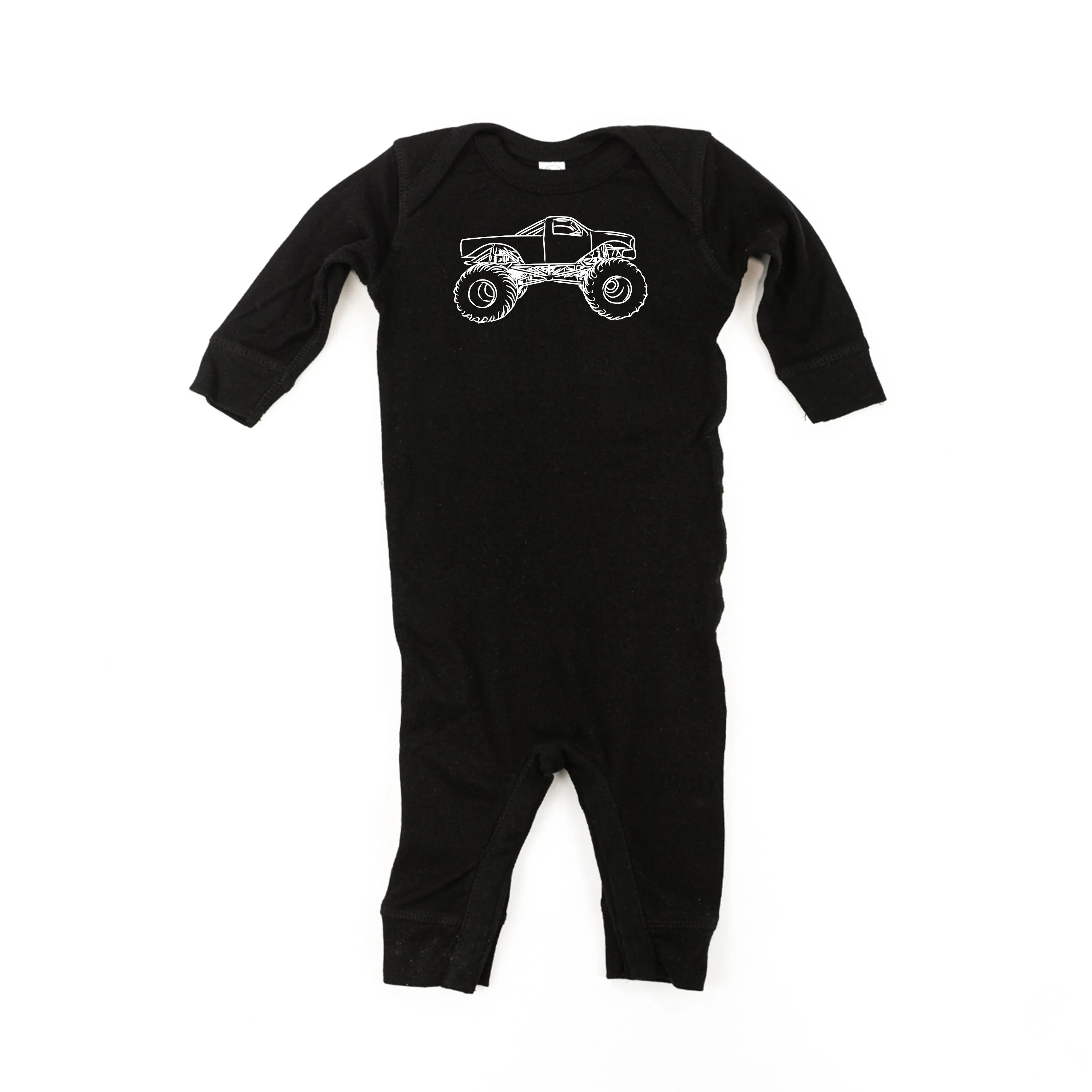 MONSTER TRUCK - Minimalist Design - One Piece Baby Sleeper