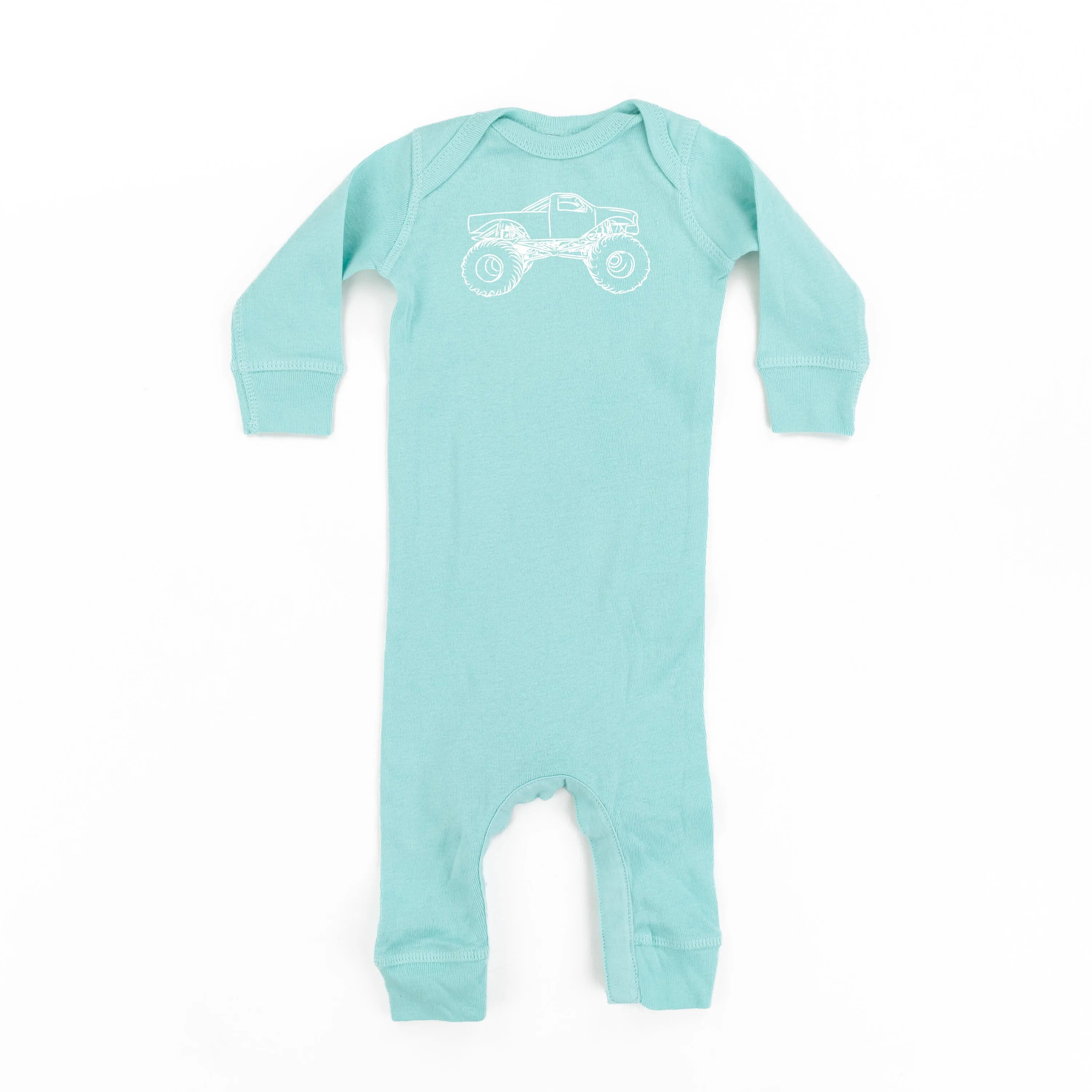 MONSTER TRUCK - Minimalist Design - One Piece Baby Sleeper