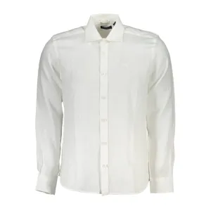 North Sails White Linen Men Shirt