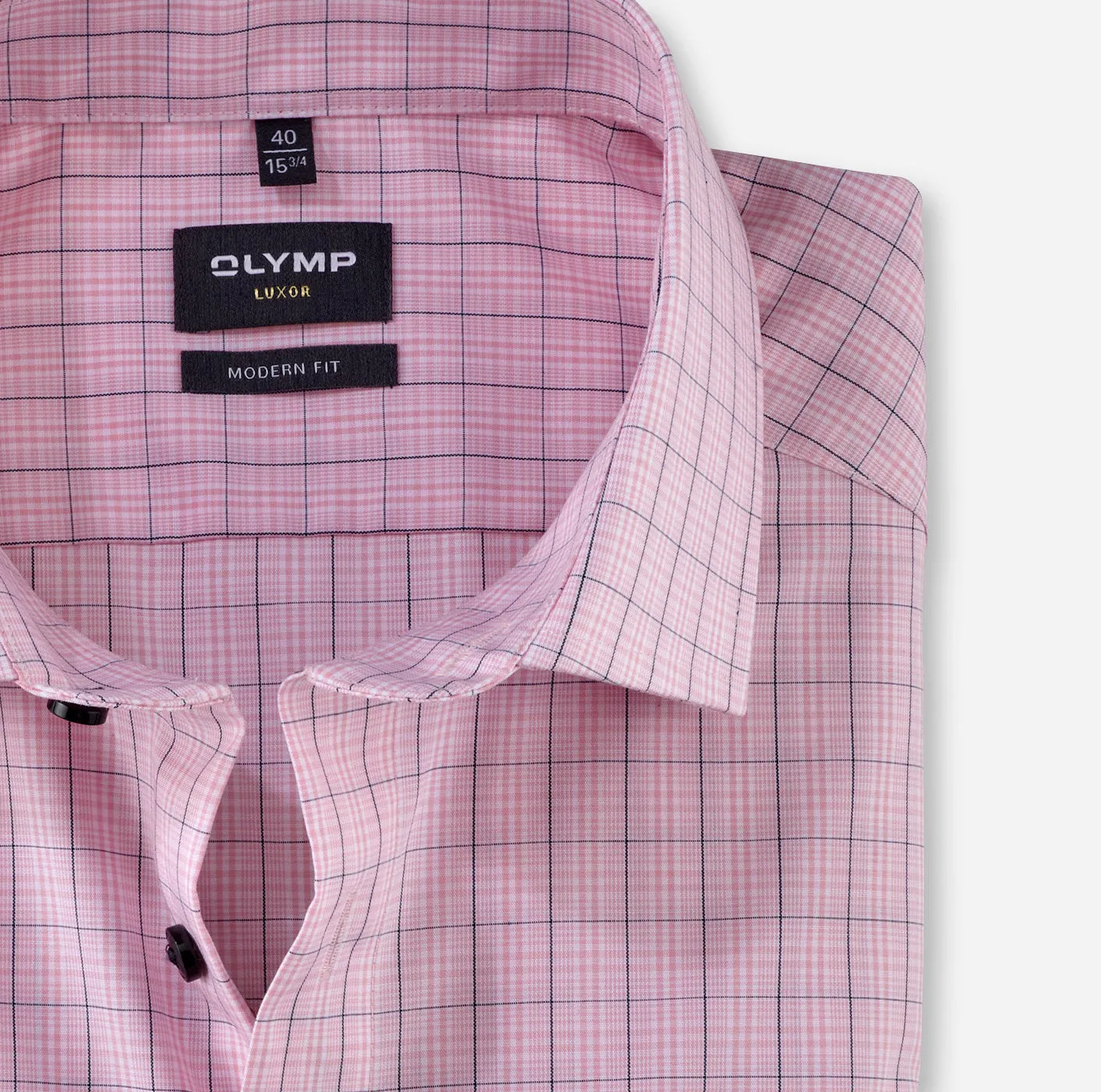 OLYMP -  Modern Fit, Pink Over Check