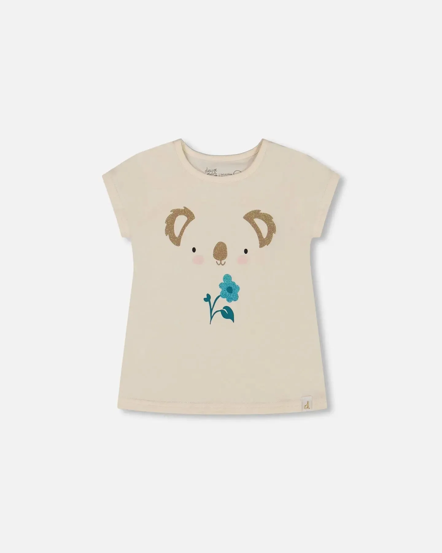 Organic Cotton Tee Cream And Koala