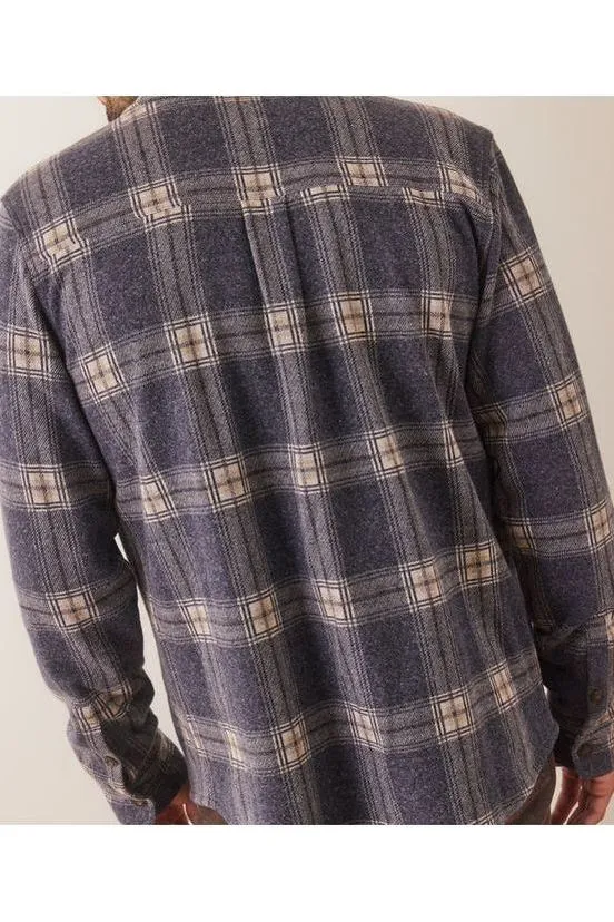 Pacifica Stretch Twill Shirt - Dark Blue Plaid