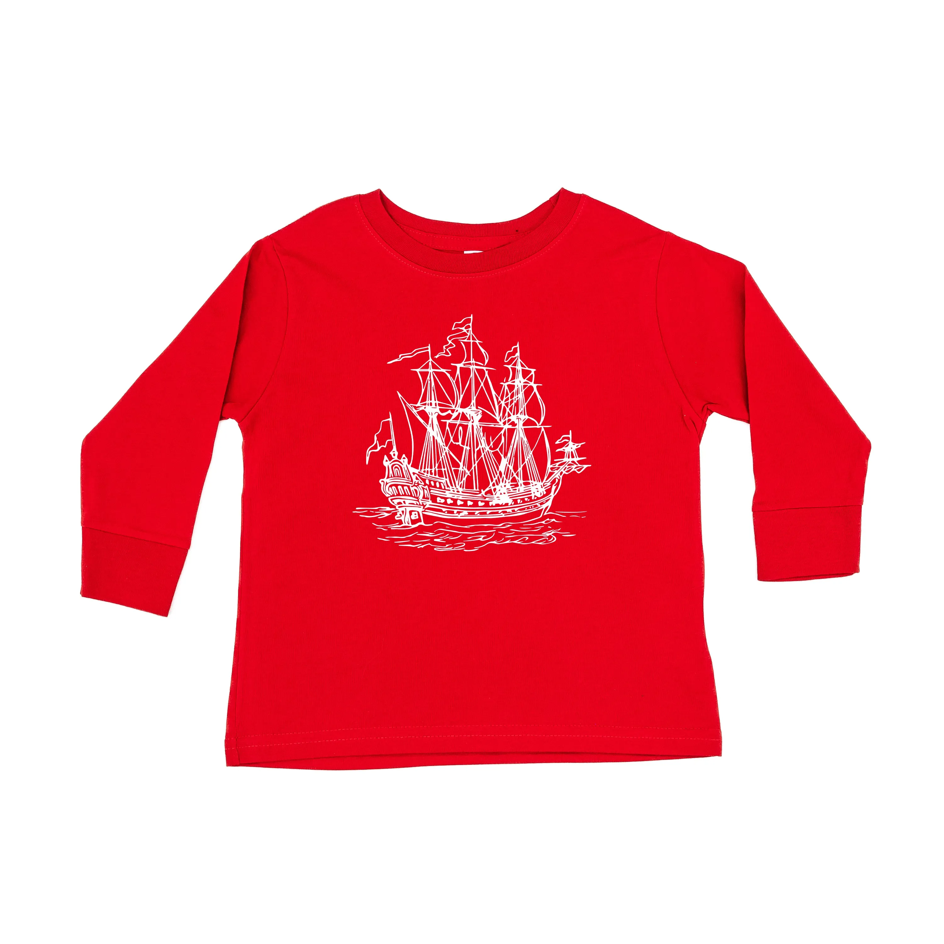 PIRATE SHIP - Minimalist Design - Long Sleeve Child Shirt