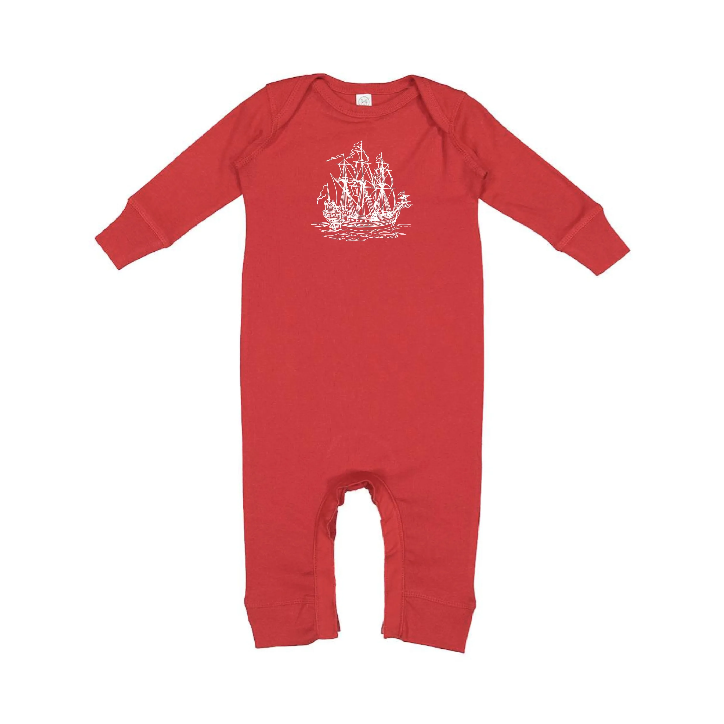 PIRATE SHIP - Minimalist Design - One Piece Baby Sleeper