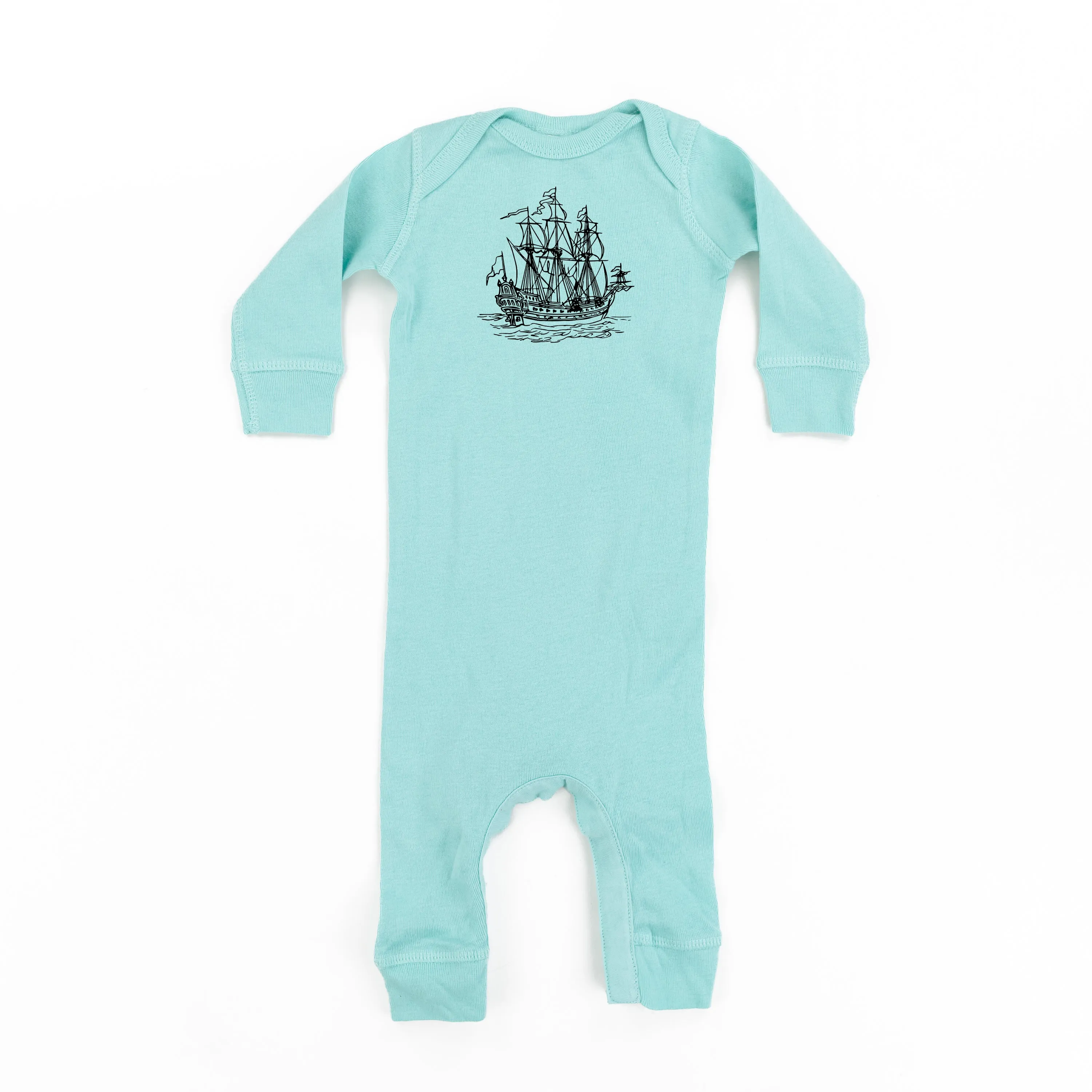 PIRATE SHIP - Minimalist Design - One Piece Baby Sleeper