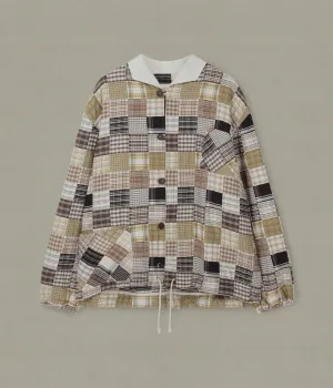 Quilt Patch Jacket, Brown