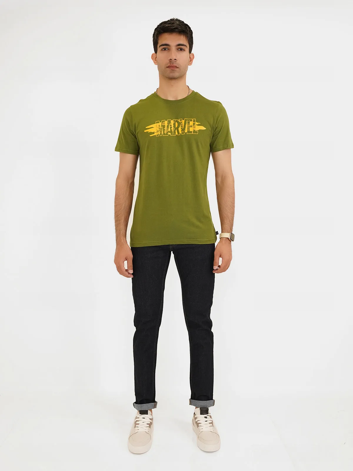 "RAOWAD" Graphic Slim Fit T-Shirt