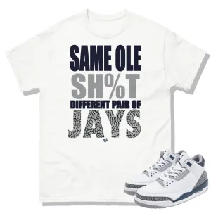 Retro 3 Midnight Navy Cement "Same Ole" Shirt