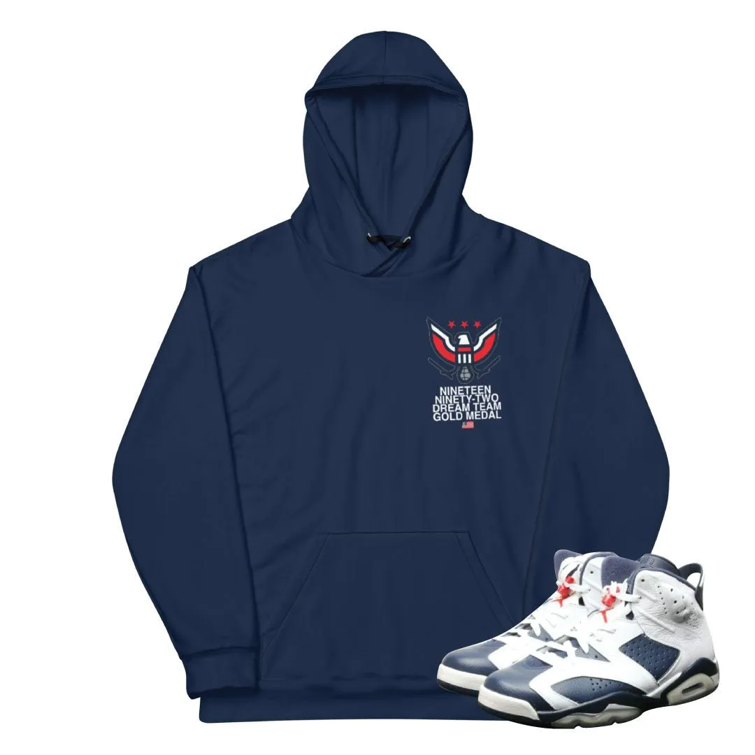 Retro 6 Olympic Dream Team American Eagle Hoodie