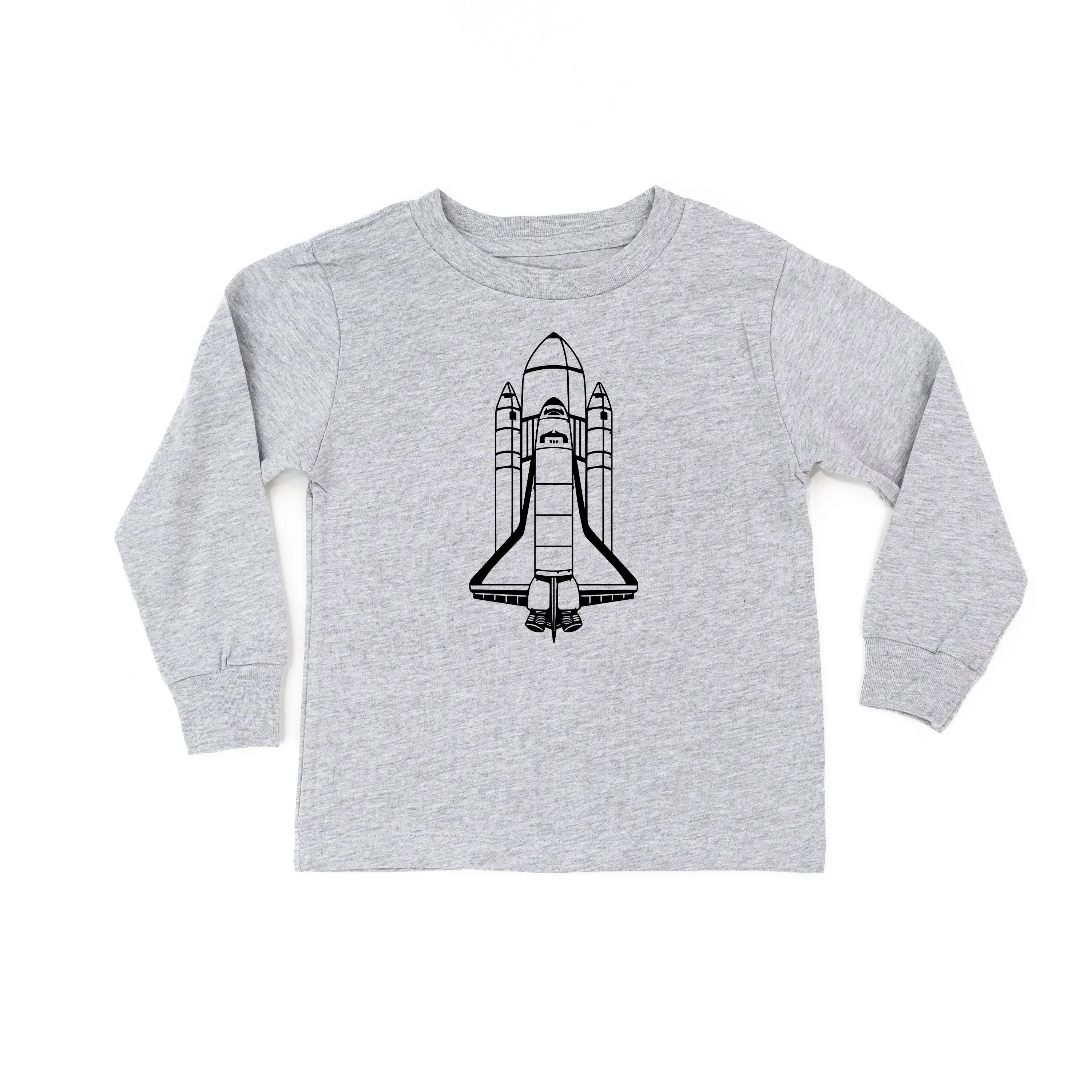 ROCKET SHIP - Minimalist Design - Long Sleeve Child Shirt