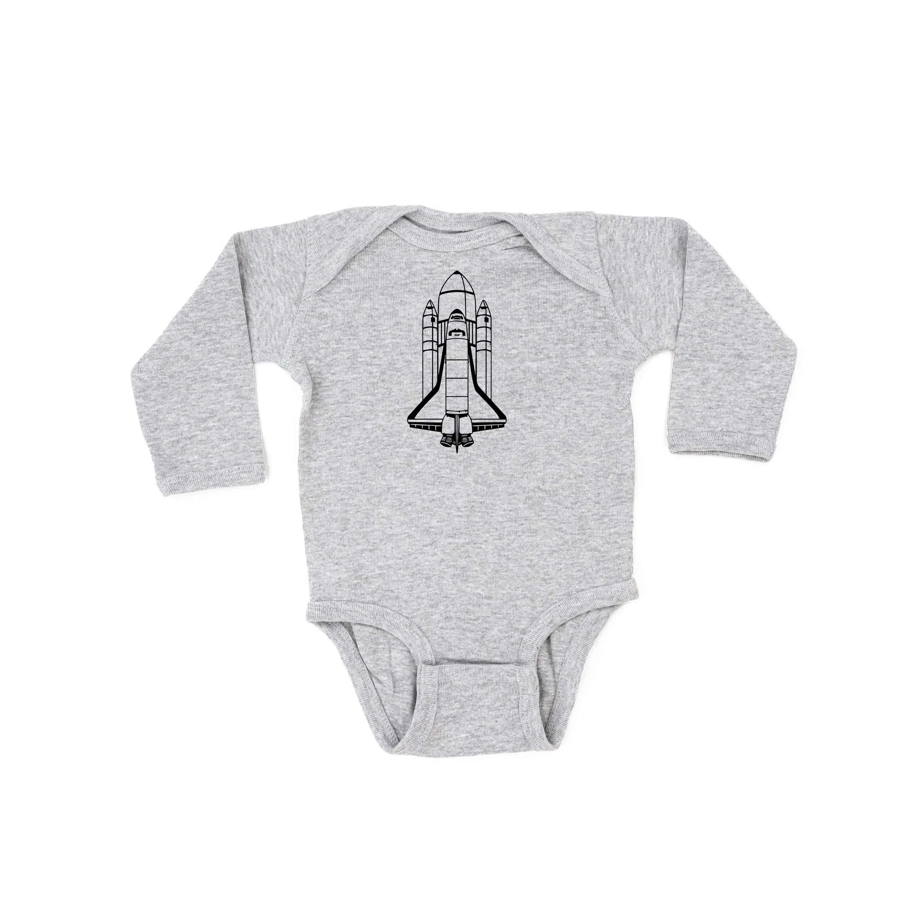 ROCKET SHIP - Minimalist Design - Long Sleeve Child Shirt