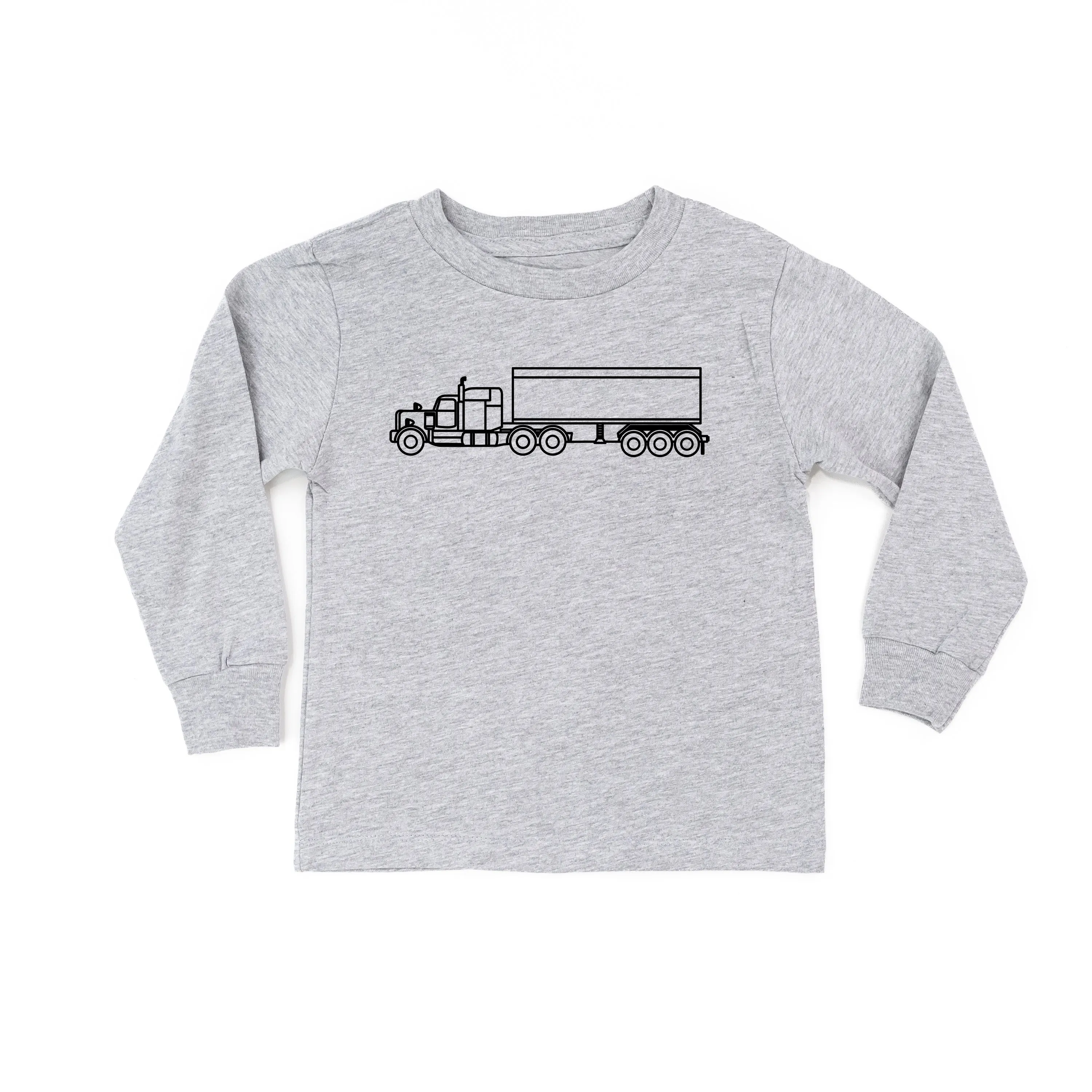 SEMI TRUCK - Minimalist Design - Long Sleeve Child Shirt