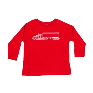 SEMI TRUCK - Minimalist Design - Long Sleeve Child Shirt