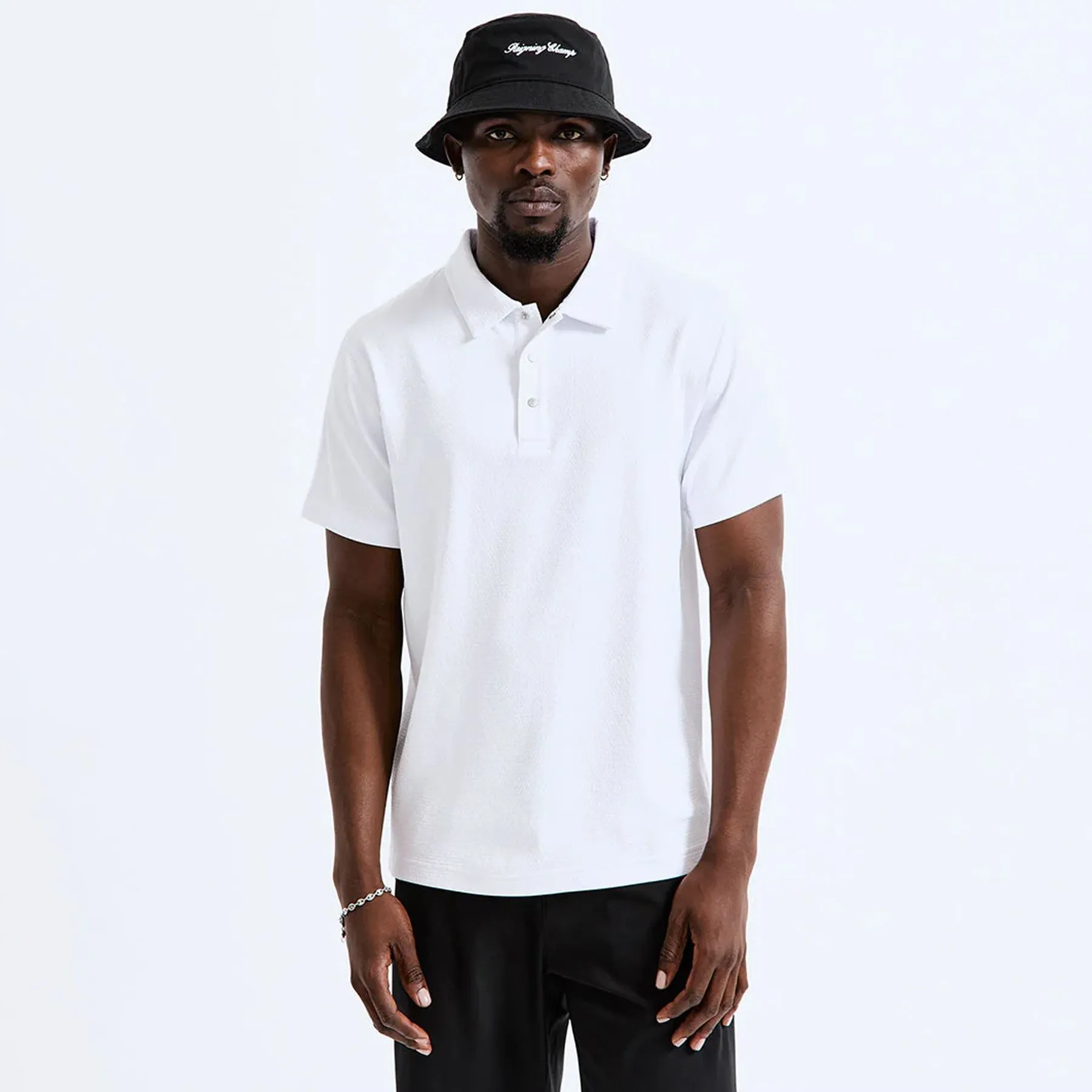 Solotex Mesh Tiebreak Polo White - AW24