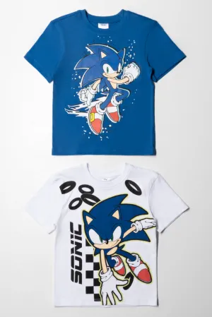 Sonic 2 Pack T-Shirt White