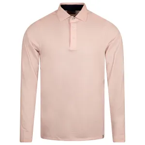 Soren Stripe LS Polo Pink Salt/White - SS24