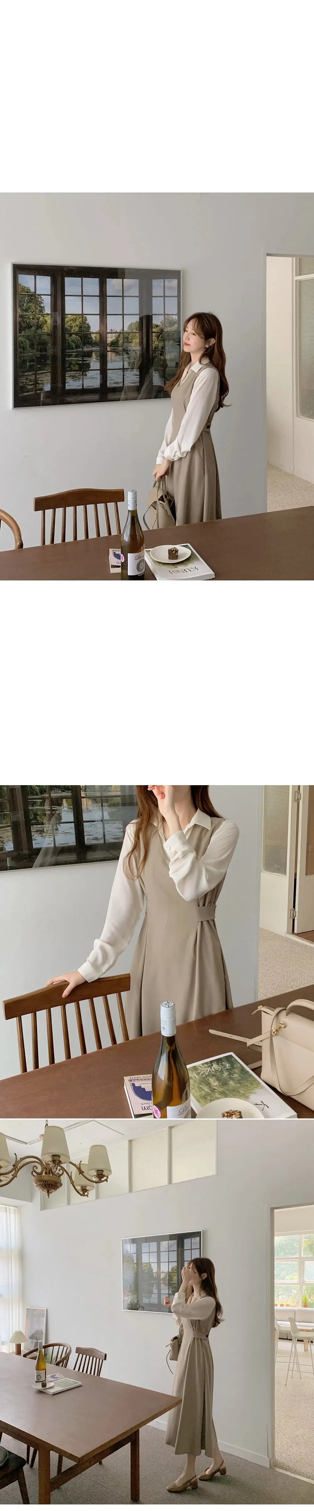 Stylish Early Autumn Korean Style Chic Hong Kong-Style A- line Shirt