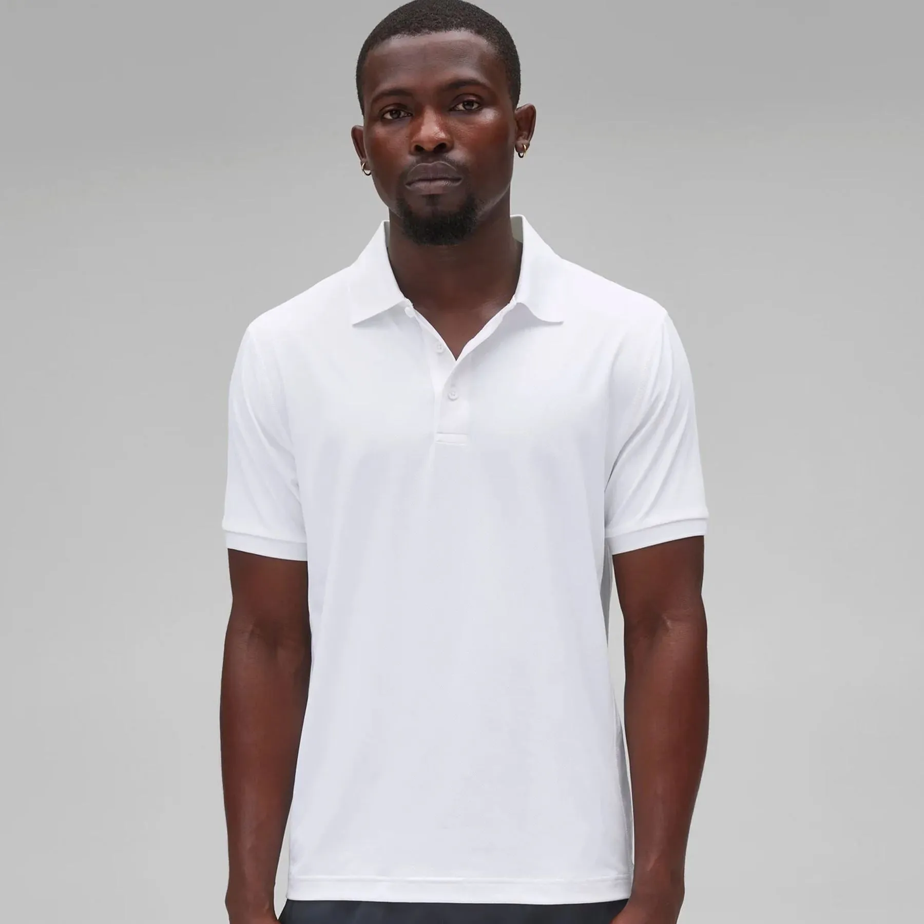 Tech Pique Playoff Polo White - AW24