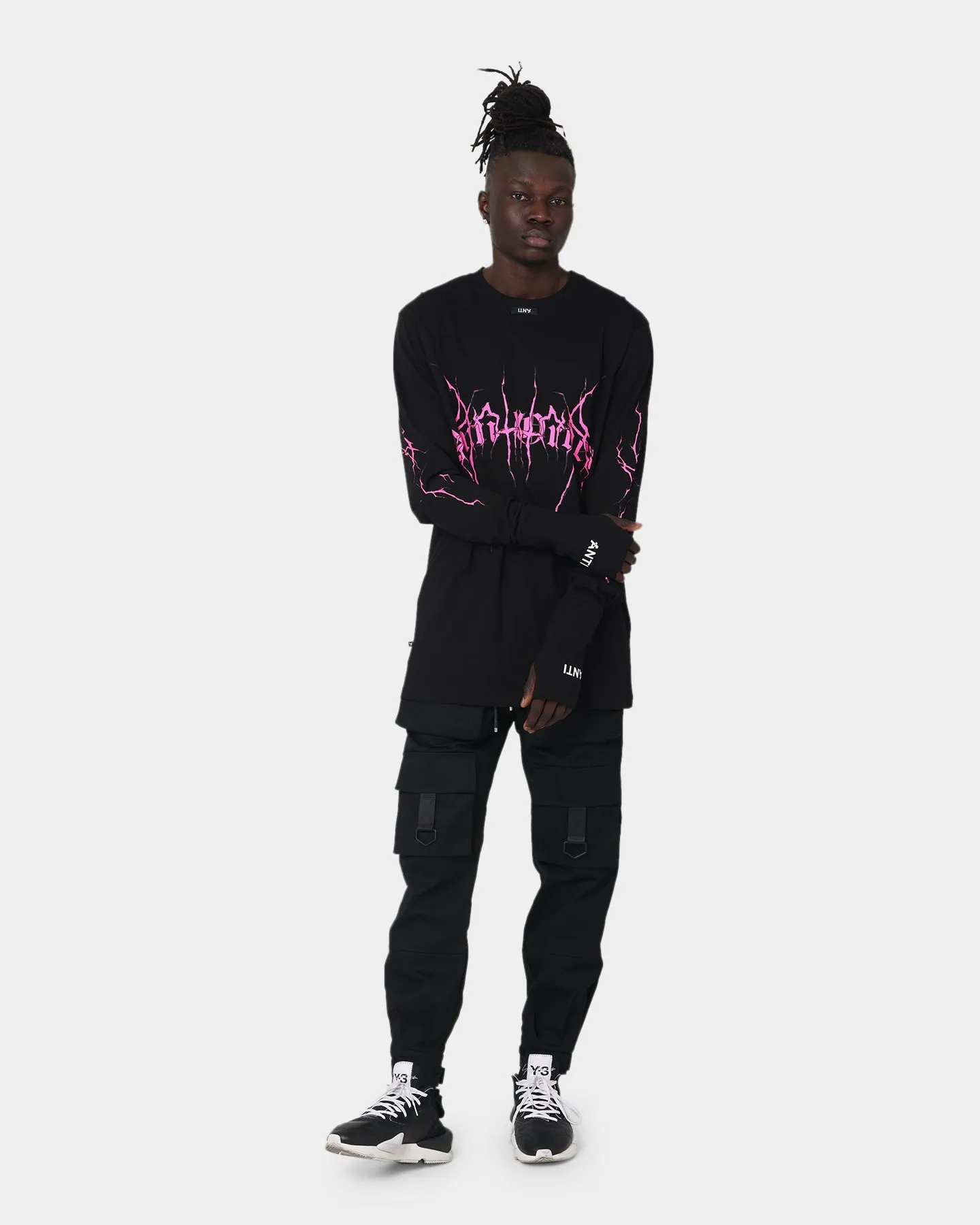 The Anti Order Youthquake Legion Long Sleeve T-Shirt Black/Pink