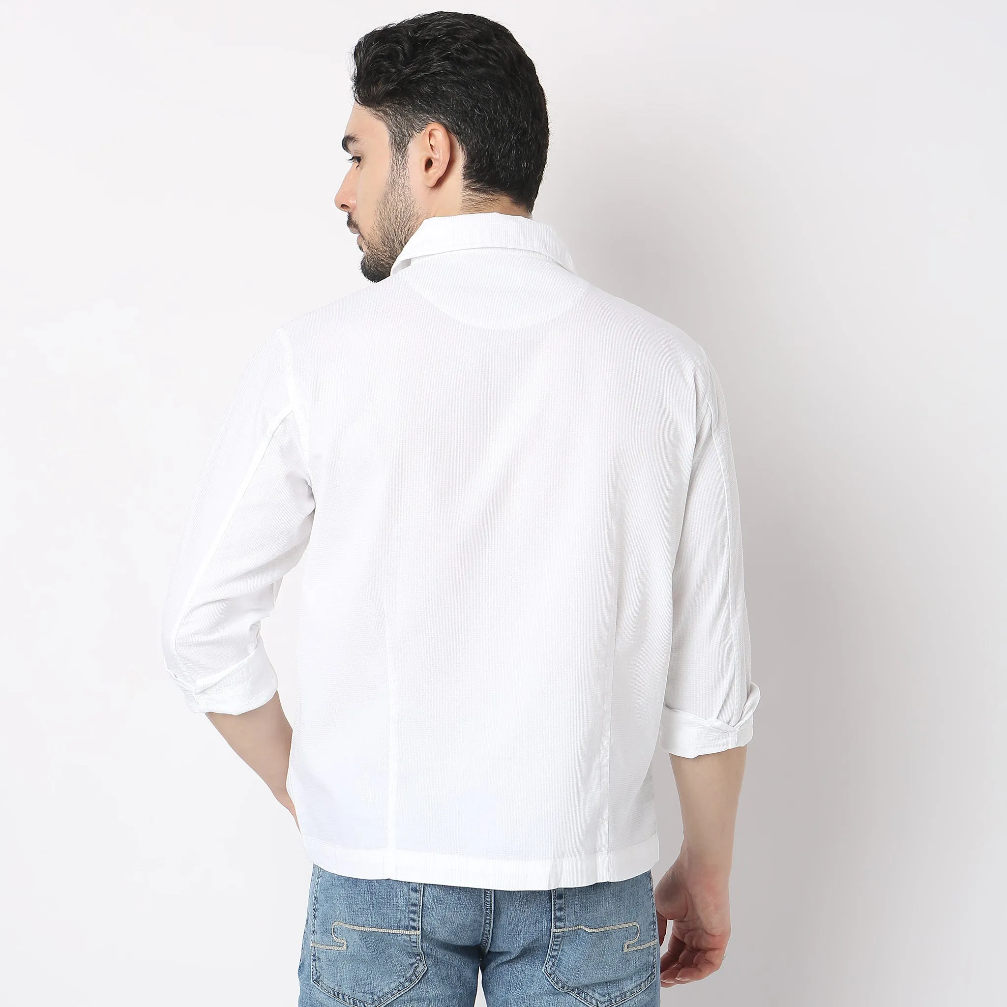 The Shacket : Modern Look "Shirt Jacket" Pure Cotton - Regular Fit