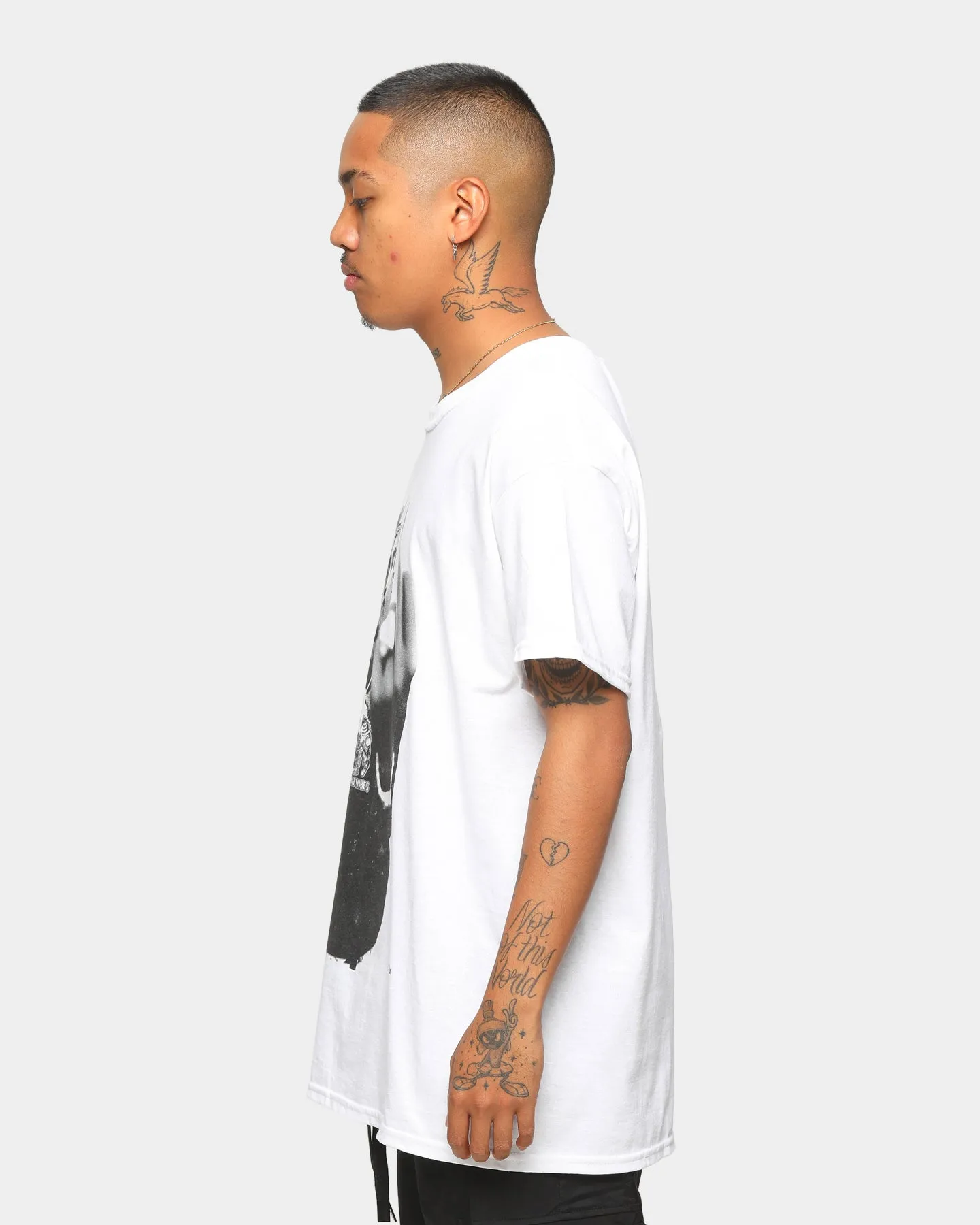 TUPAC Finger Short-Sleeve T-Shirt White