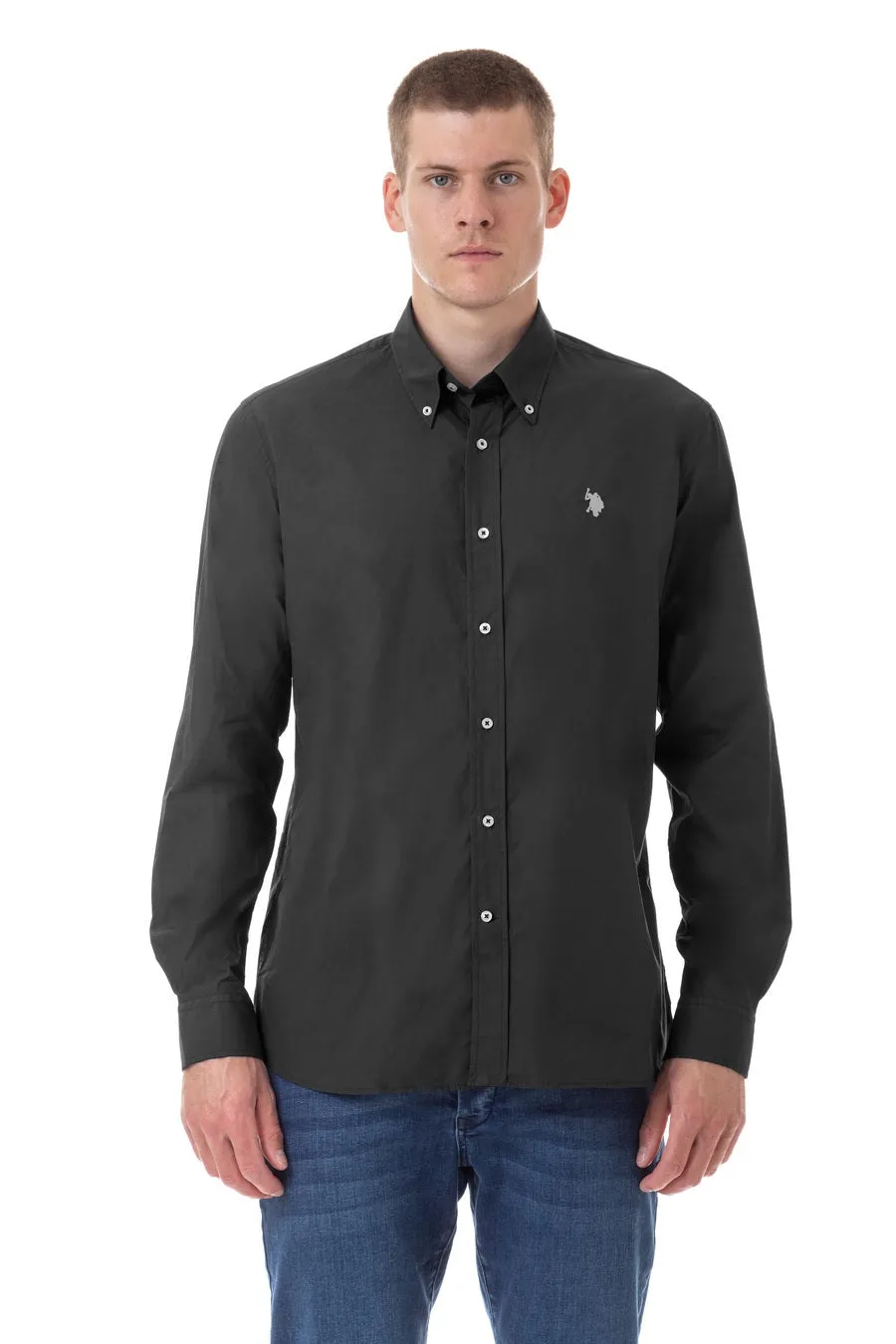 US POLO ASSN. MEN BASIC POPLIN SHIRT