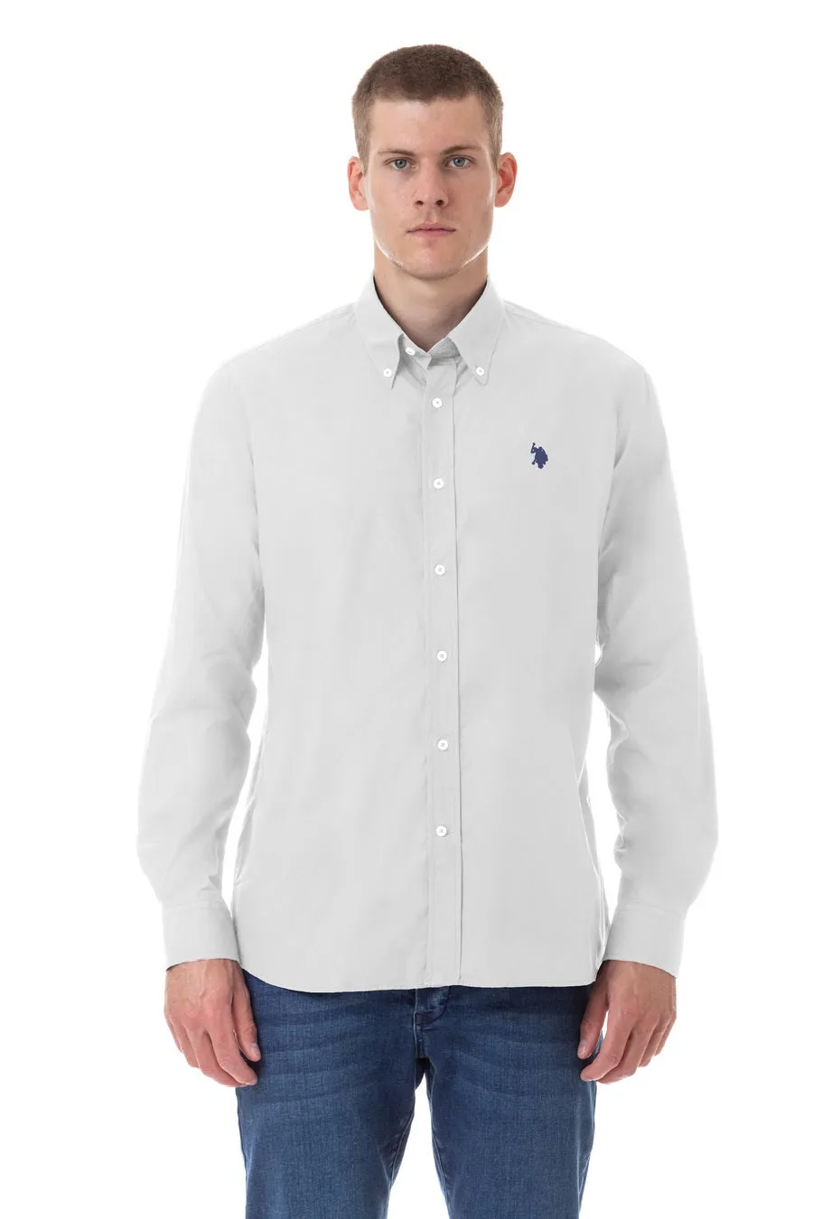 US POLO ASSN. MEN BASIC POPLIN SHIRT