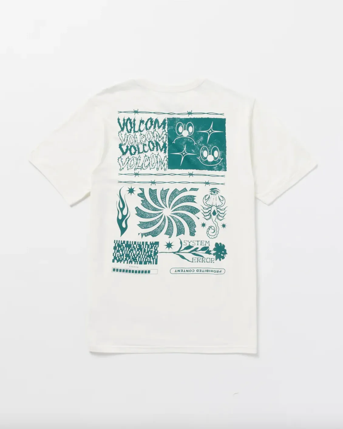 Volcom System Error Off White Tee