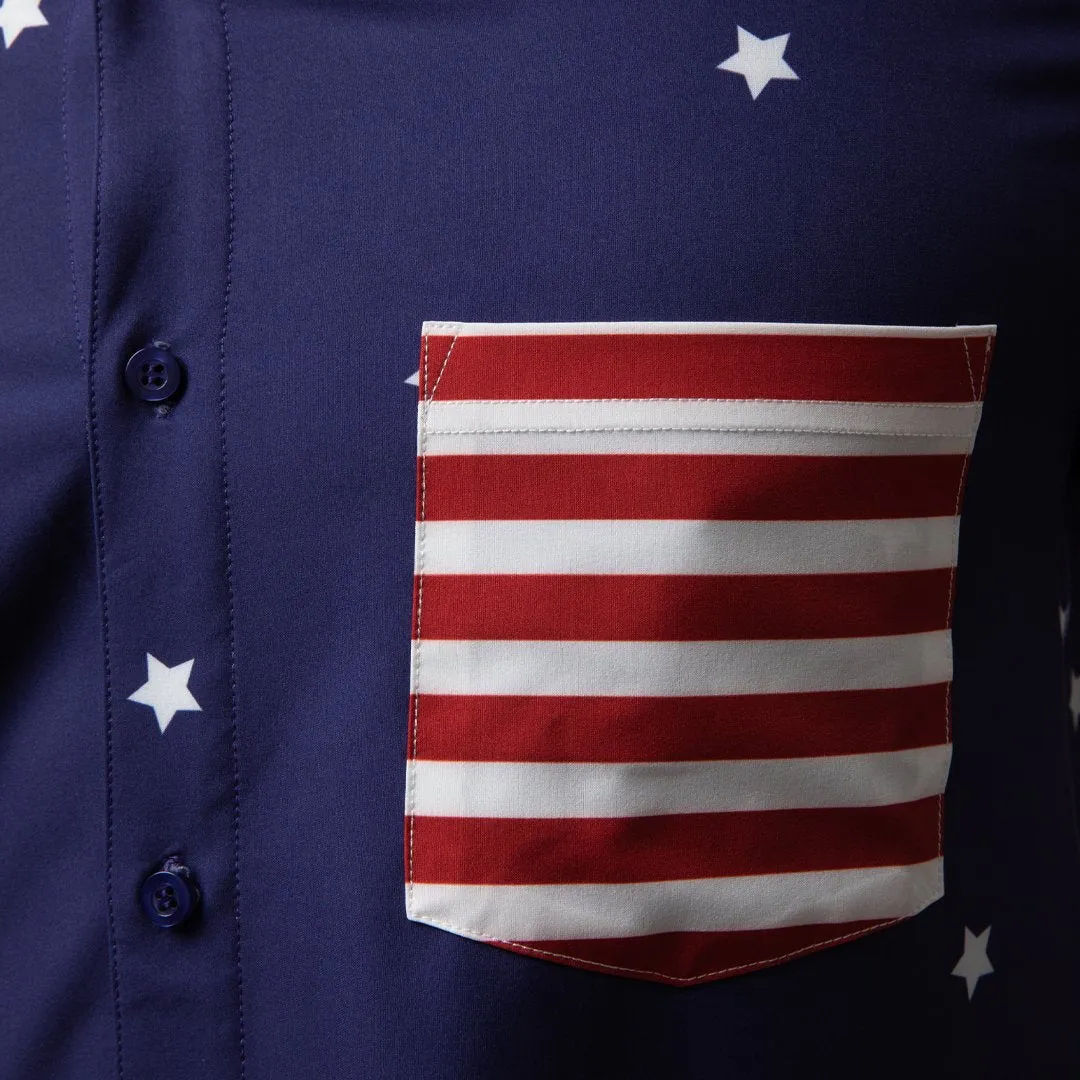 Voyager Button Up (Stars and Stripes)