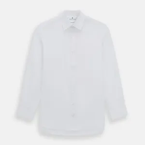 White Herringbone Mayfair Shirt