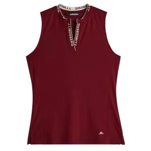 Womens Leya Sleeveless Top Cabernet - AW24