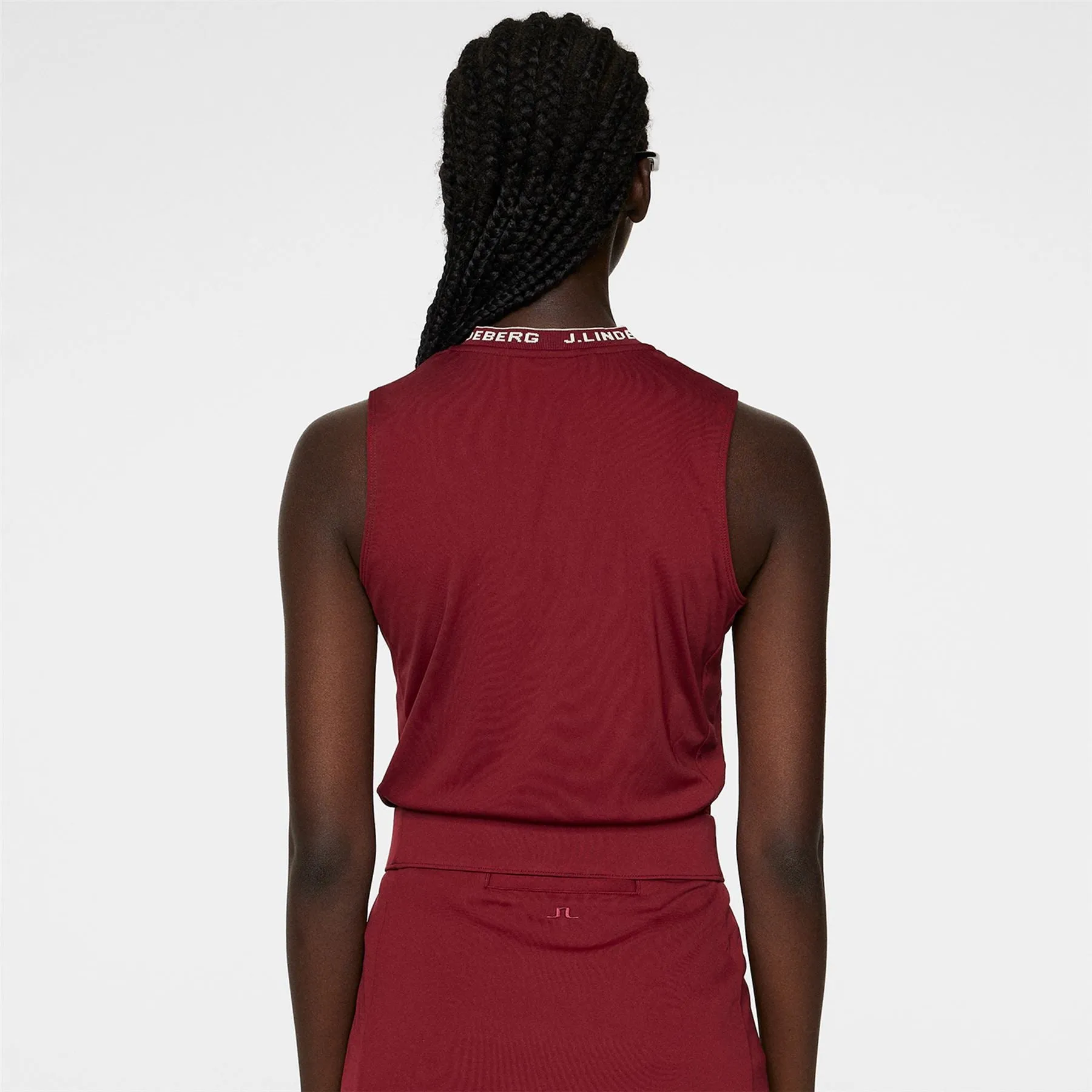 Womens Leya Sleeveless Top Cabernet - AW24