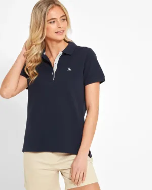 Women's St Ives Navy Polo Shirt