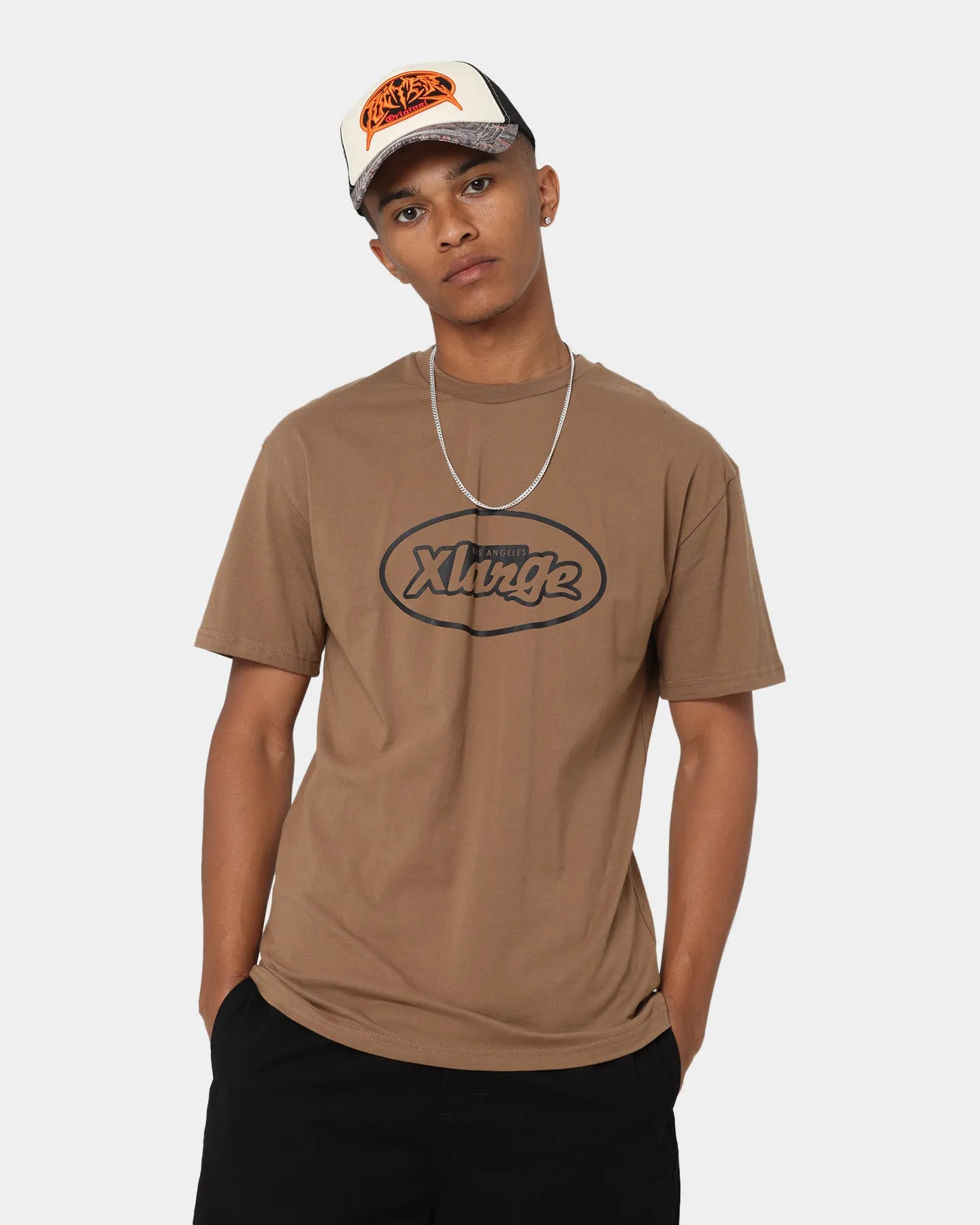 X-Large Stamped T-Shirt Brown